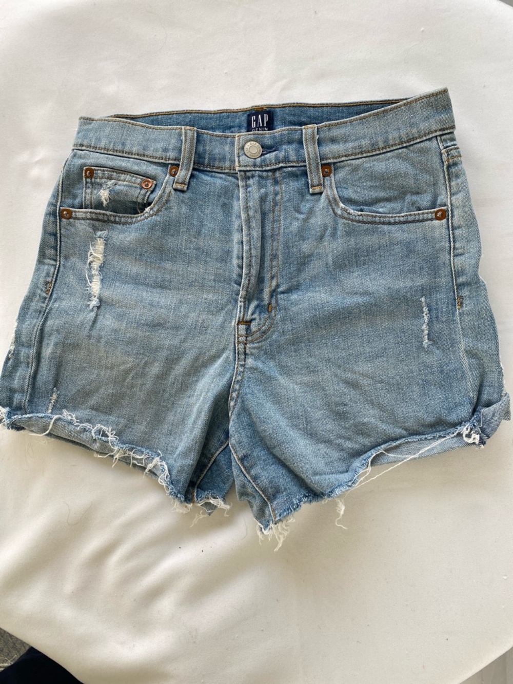GAP Denim Shorts High Rise 4” Short Size 26